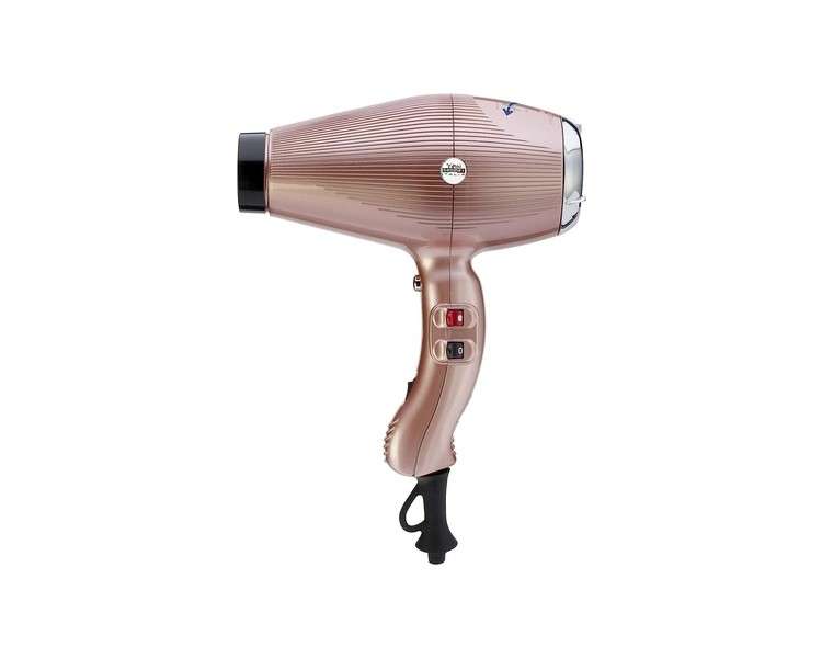 Gamma Più Professional Hair Dryer Dual Aria Ionic with Heat Control and Silver Coated Grill