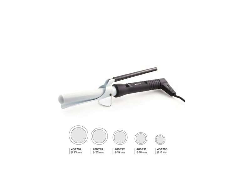 Iron Double Xanitalia Curling Iron with Clamp Professional Salon Hair