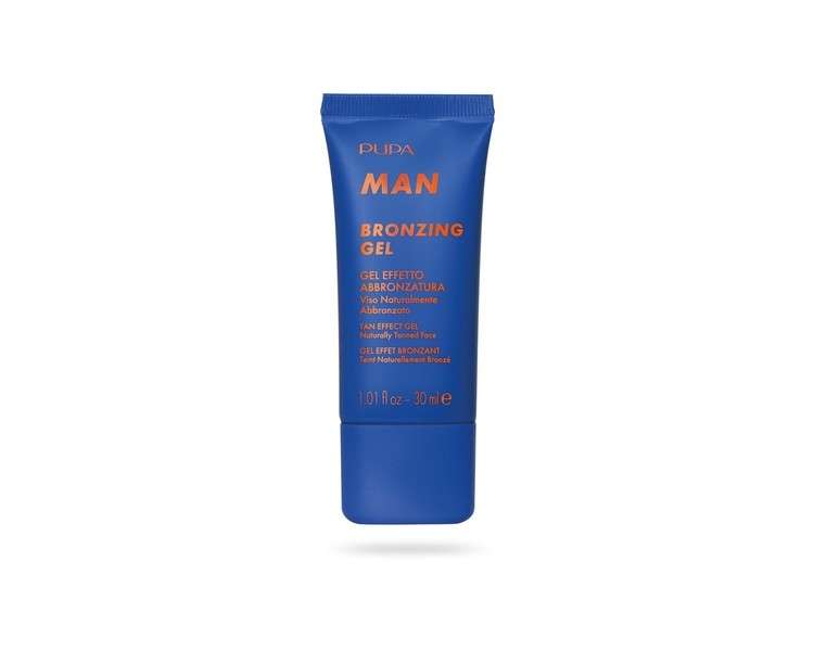 Pupa Man Bronzing Gel 001 Tan Effect Gel 30ml Face Naturally Tanned