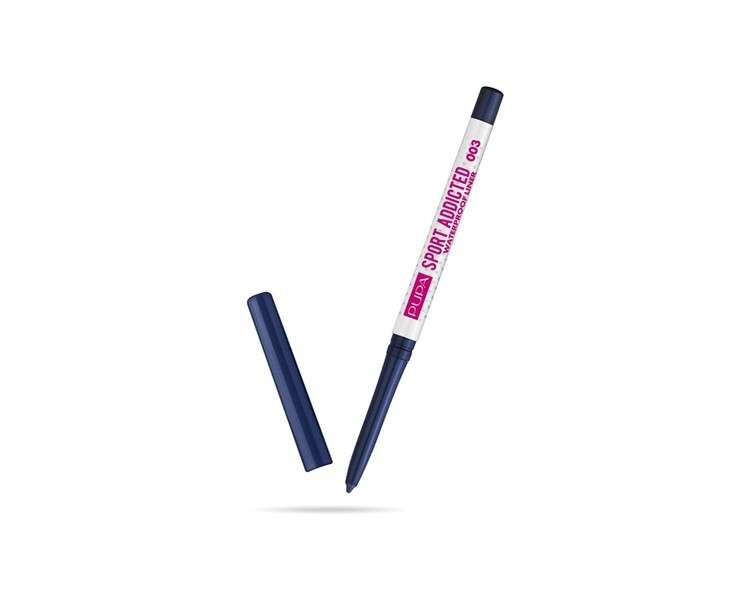 Pupa Milano Sport Addicted Waterproof Liner 003 Energy Blue for Women 0.012oz Eyeliner