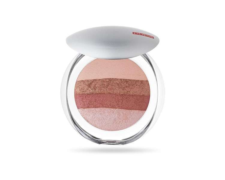 PUPA Milano Luminys Baked All Over Illuminating Blush Powder 9g Stripes Rose