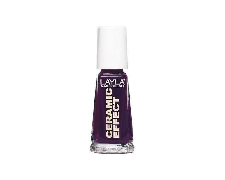 Layla Ceramic Effect N.5 Violet Storm Nail Polish