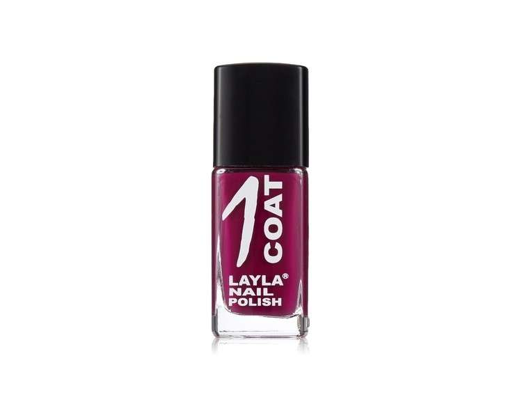 Layla Cosmetics 1 Coat Nail Polish N.23 Cranberry
