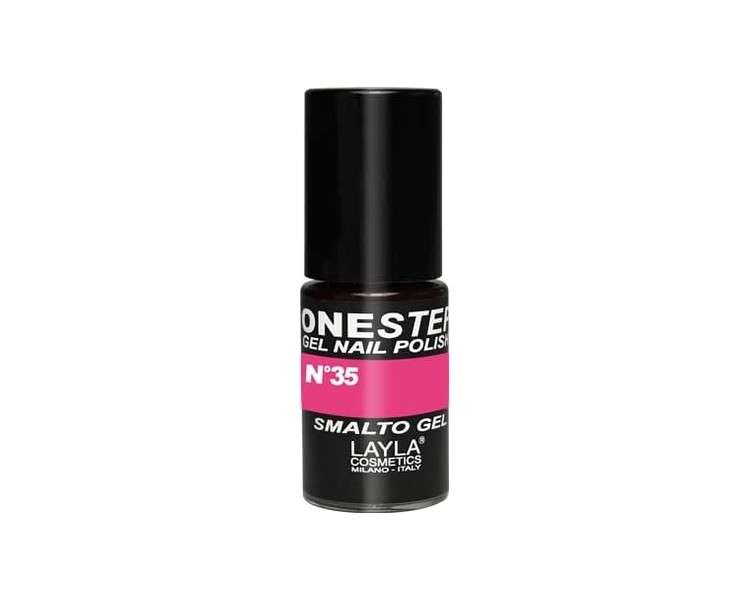 LAYLA COSMETICS One Step Gel Nail Polish Strike Fluo Number 35