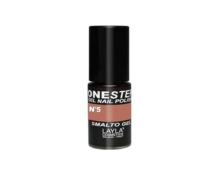 LAYLA COSMETICS One Step Gel Nail Polish African Sand Number 5