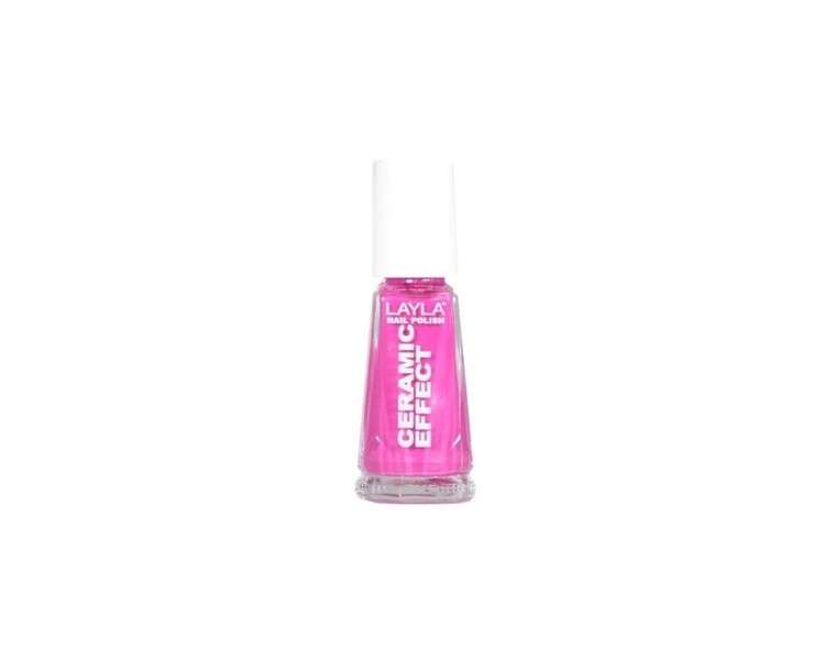 LAYLA Ceramic Effect Nail Polish n.58 Sour Cherry