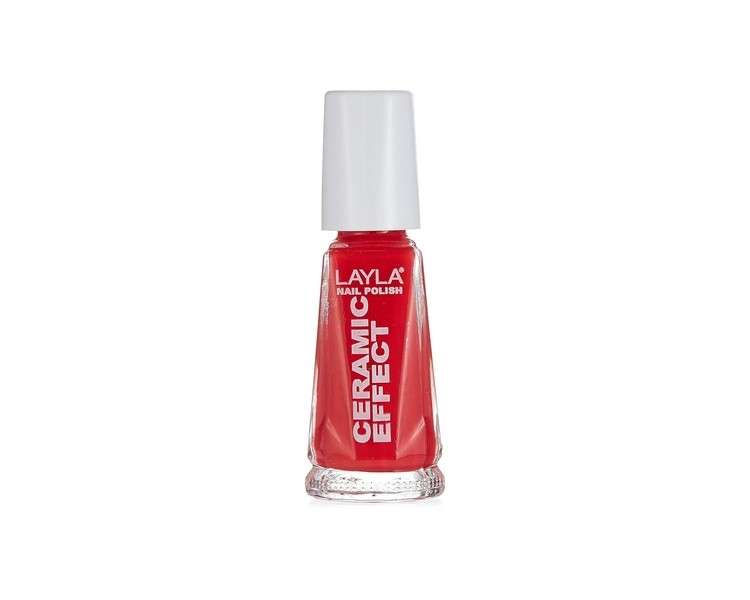 Layla Ceramic Effect Nail Polish Coral Bay 1.9 Ounce