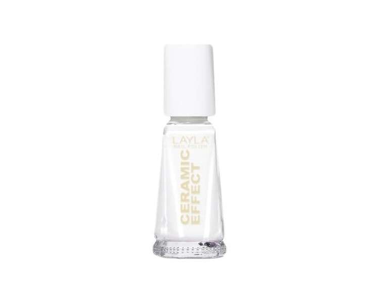 Smalto Layla Ceramic Effect Pure White Nail Polish N.36