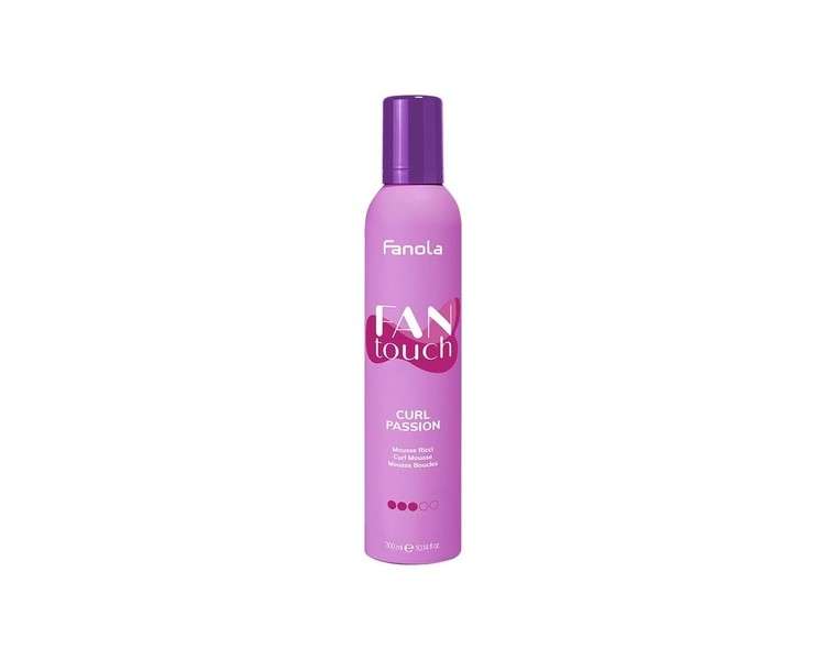 Fanola FanTouch Curl Passion Curly Hair Mousse to Discipline and Define Natural or Permed Curls 300ml