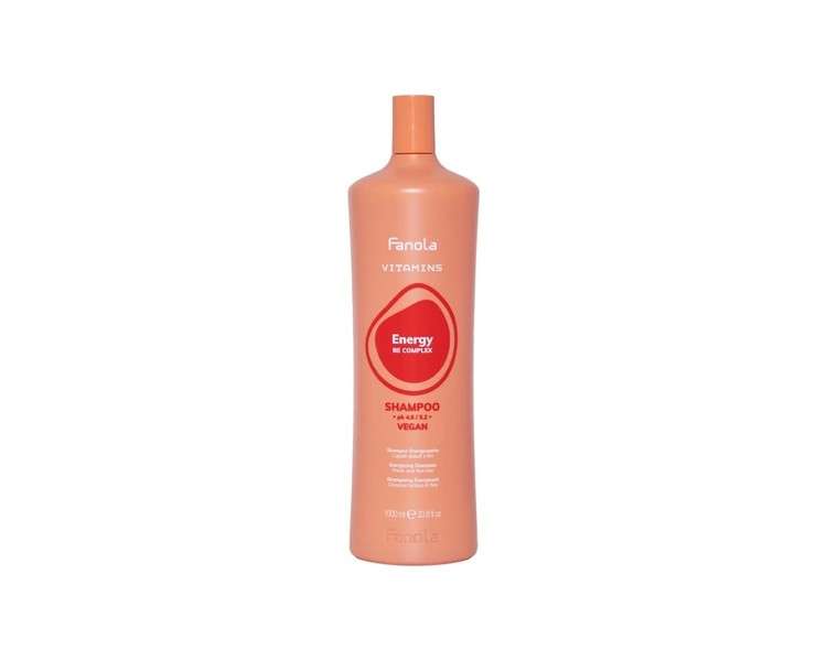 Fanola Vitamins Energy Be Complex Shampoo 1000ml - Energizing Shampoo