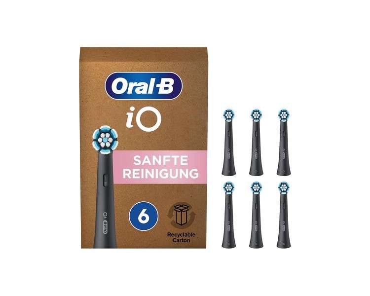 Oral-B iO Gentle Cleaning Replacement Brush Heads for Electric Toothbrush 6 Pieces