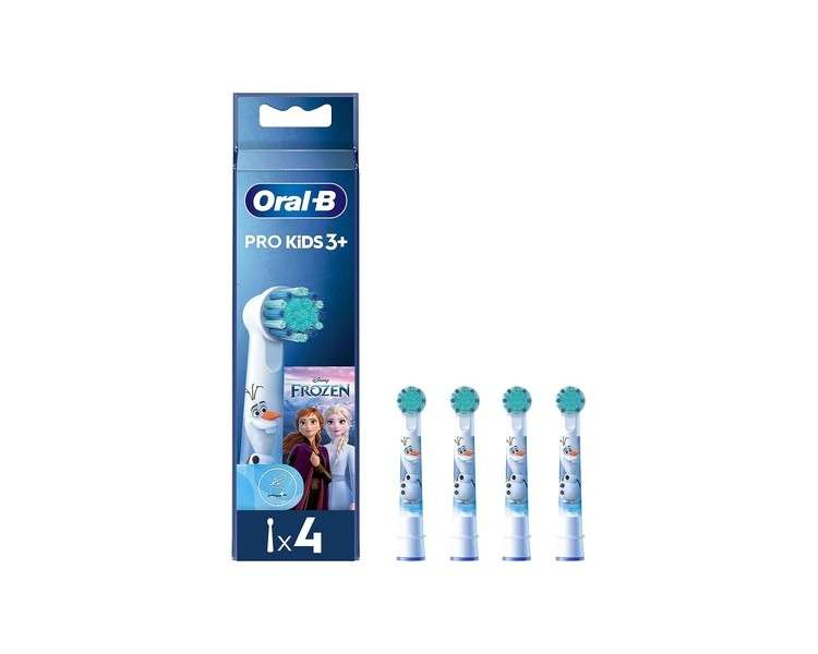 Oral-B Pro Kids Electric Toothbrush Head with Disney Frozen Characters Extra Soft Bristles - Pack of 4