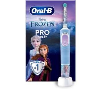 Oral-B Pro 103 Kids Frozen Electric Toothbrush for Children 3+ Years - Blue (Design May Vary)