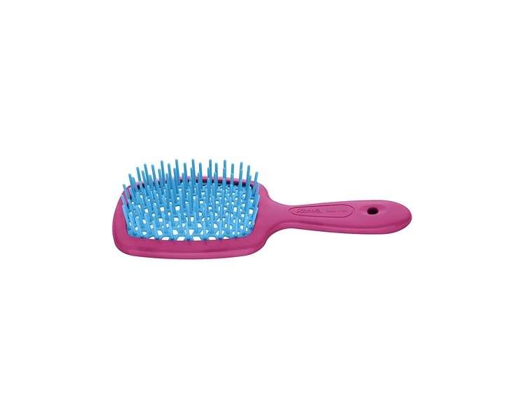 Jäneke Small Superbrush Fuchsia/Turquoise with Honeycomb Structure