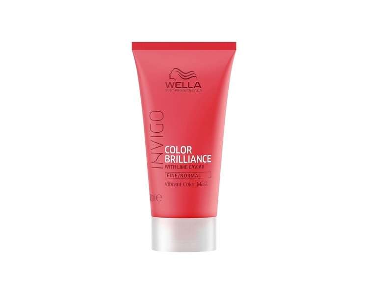 Wella Invigo Colour Brilliance Mask with Lime Caviar for Fine Hair 30ml