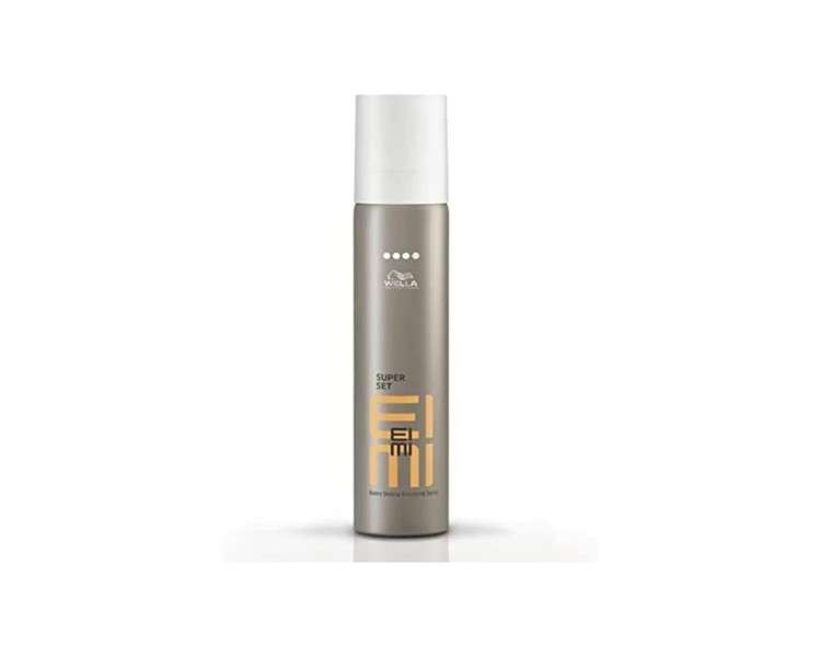 Wella EIMI Super Set Hair Lacquer Finishing Spray for Extra Strong Reliable Hold with UV Protection Formula and Protection from Moisture and Heat 1 x 75ml