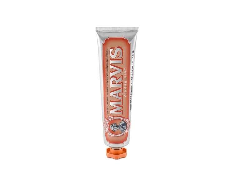 MARVIS Ginger Mint Toothpaste 85ml with Gentle Spicy Ginger and Mint - with Fluoride