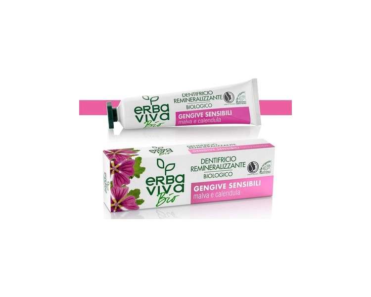 Erba Viva Bio Organic Toothpaste with Malva and Calendula 75ml