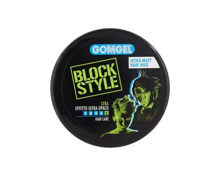 GOMGEL Block Style Hair Wax 100ml Extreme Hold