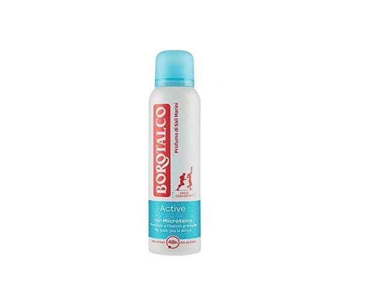 Borotalco Roberts Active Deodorant Spray with Mineral Salts Fragrance 125ml