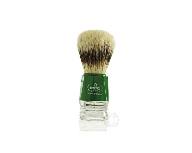 Omega 10218 Pure Bristle Shaving Brush Green