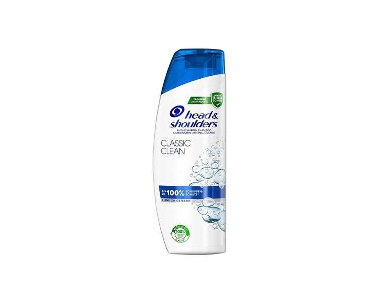 Head & Shoulders Classic Clean Anti-Dandruff Shampoo Up to 100% Dandruff Protection for Hair and Scalp Clinically Proven Dermatologically Tested 300ml