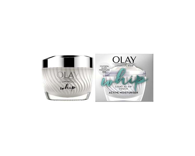 Olay Luminous Whip Moisturiser 50ml 2 in 1 Face Cream and Primer with Niacinamide