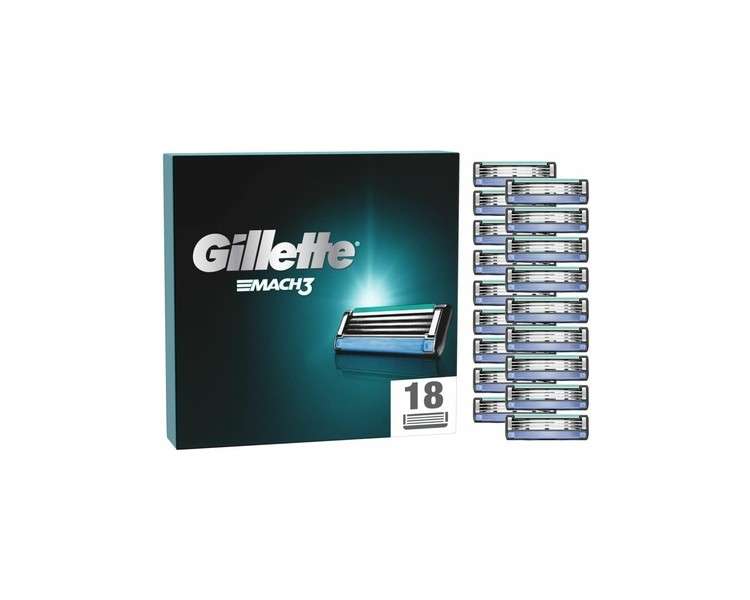 Gillette Mach3 Men's Razor Blades 18 Replacement Blades