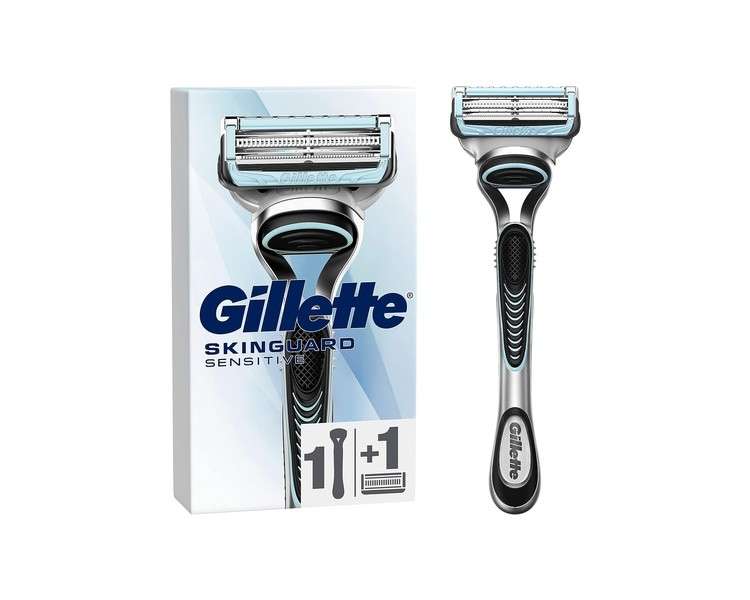 Gillette SkinGuard Sensitive Men's Razor with Skin Protection + 1 Razor Blade
