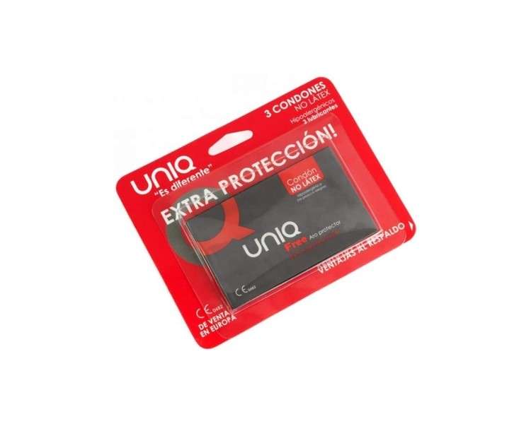 UNIQ Free Aro Latex-Free Condom Protector 3 Units