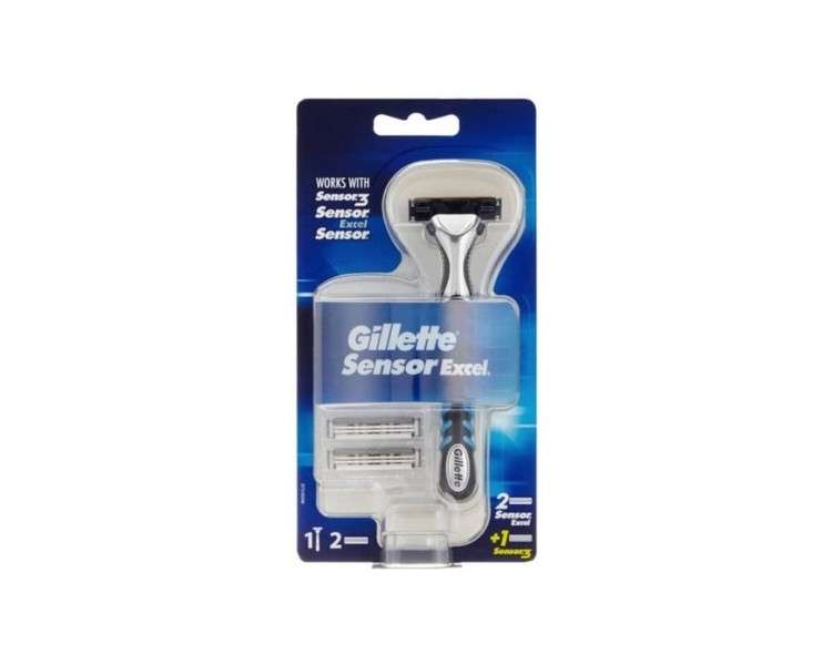 Gillette Sensor Excel Razor + 3 Blades