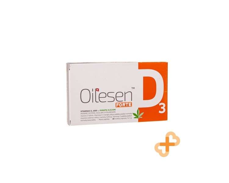 Oilesen Forte D3 4000 Vitamin D3 Soft Capsules 60