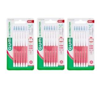 Gum Bi-Direction Interdental Brushes 1.2mm Pink