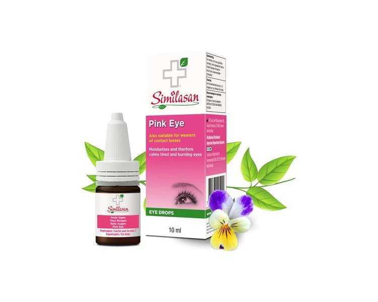 Similasan Eye Drops for Pink Eyes 10ml - Soothes Red and Burning Eyes