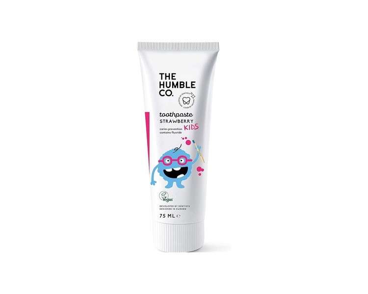 Humble Natural Toothpaste with Fluoride Kids Strawberry 75ml