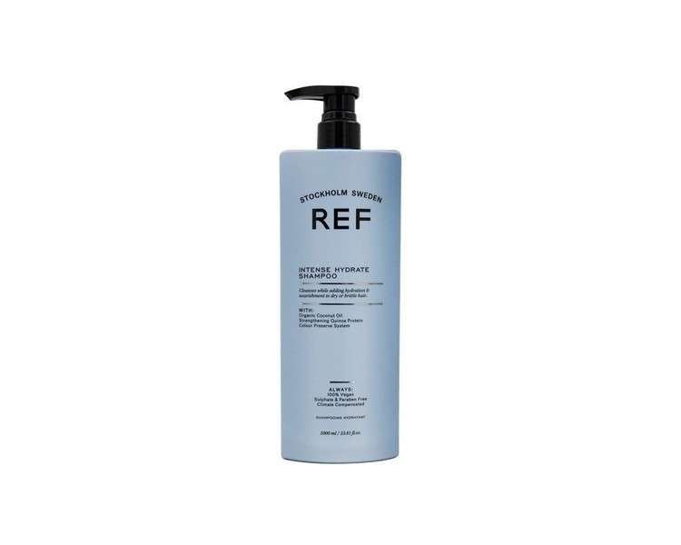 Ref Intense Hydrate Shampoo 1000ml Sulfate-Free with Natural Extracts for Hair Protection, Strength, and Hydration