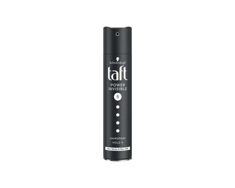 Schwarzkopf Taft Hair Spray Invisible Power Hold 5 250ml - Pack of 6