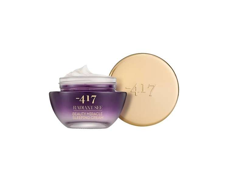 417 Dead Sea Cosmetics Beauty Sleeping Cream Reduce Fine Lines and Wrinkles Dual Action Lotion with Jojoba Oil and Shea Butter Concentrated Moisturizer with Aloe Vera Vegan Night Care Cream 50ml