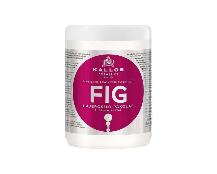 Kallos KJMN Fig Hair Mask for Hair Strengthening with Fig Extract 1000ml