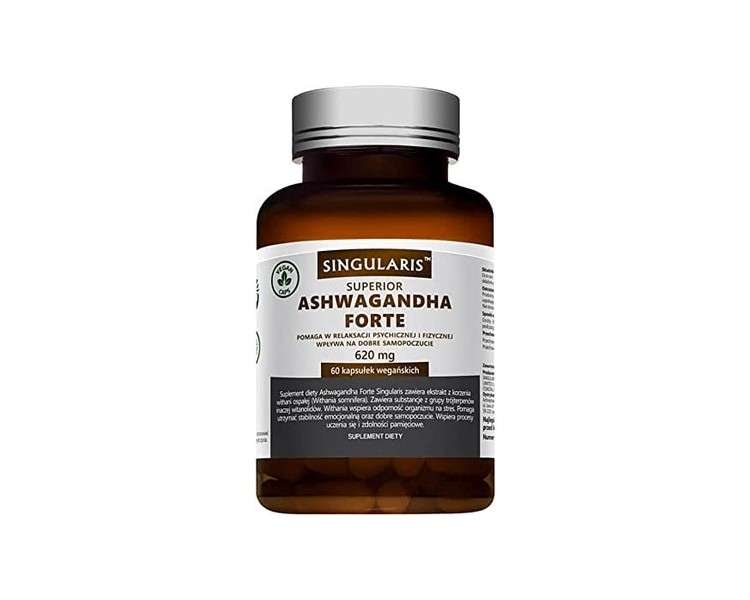 Ashwagandha Forte 620mg Indian Ginseng 60 Vegan Capsules