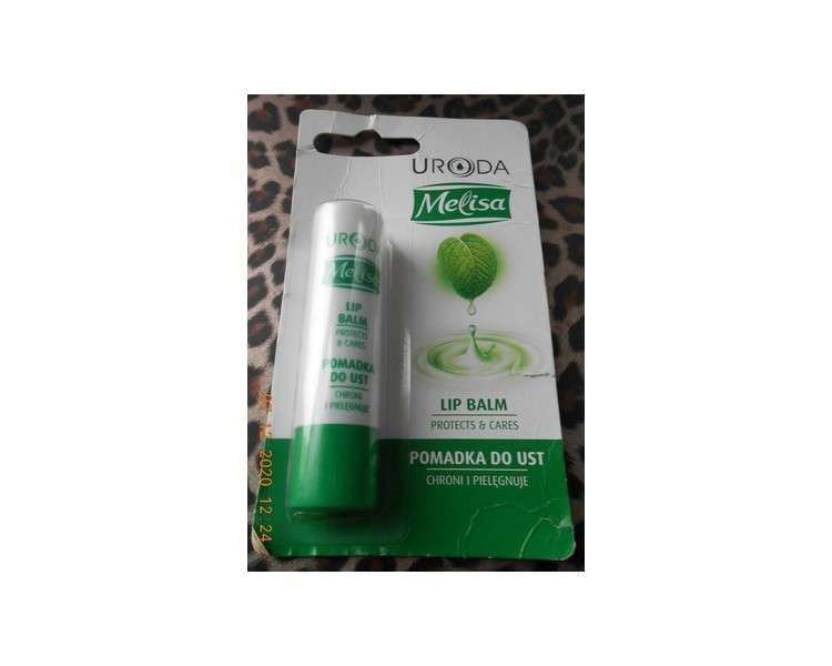 Melissa Lip Balm Protect & Care with Beeswax, Vitamin E, Carnauba Wax, Lanolin, UVA/UVB