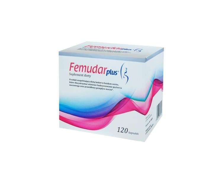 Femudar Plus 120 Capsules Cranberries for Intimate Infections Urinary Tract Problems