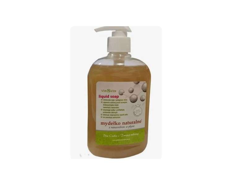 VinSvin Natural Liquid Soap with Nanosilver 500ml