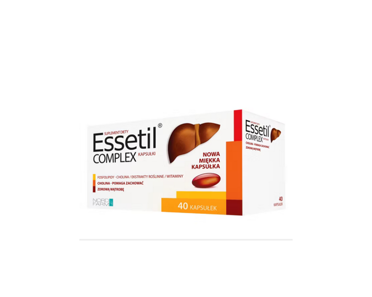 Essentil Complex 40 Capsules Liver Regeneration Digestive Health Soy Phospholipids