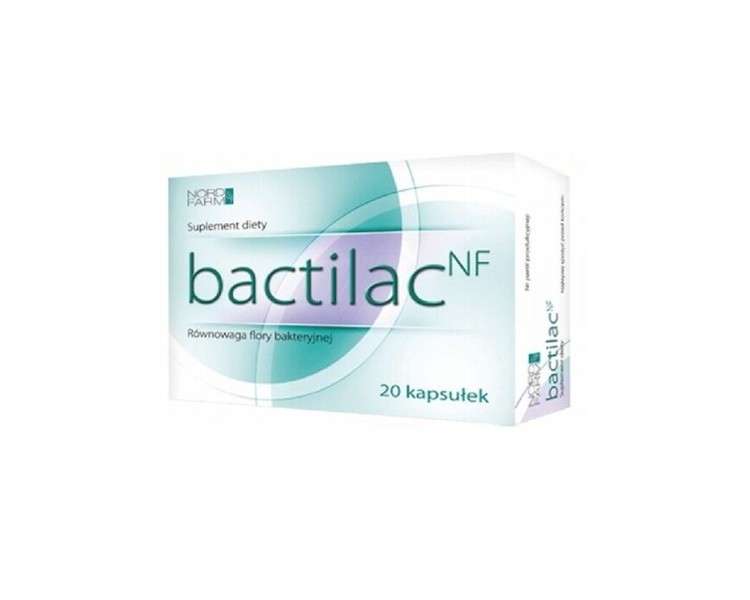 Bactilac NF 20 Capsules Probiotic in Capsules for Adults and Children