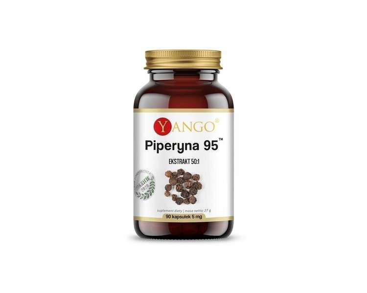 Piperin 95 Digestive System Support YANGO 90 Vegetarian Capsules