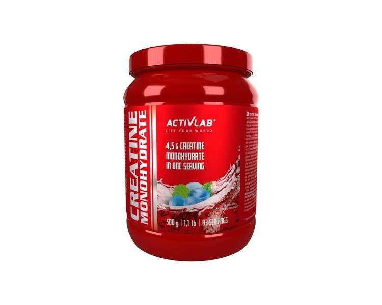Activlab Creatine Monohydrate 500g Jar Optimum Nutrition Pre-Workout 83 Servings Creatine Powder for Muscle Growth Iced Candy Flavor