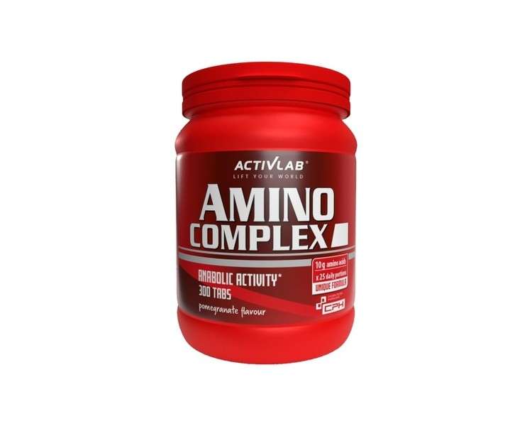 Activlab Amino Complex 300 Tablets High-Quality Amino Acid Complex from Complementary Sources - Poultry Protein, Whey Protein, and Egg Protein