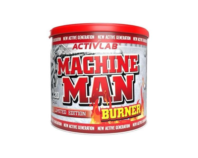 Activlab Machine Man Burner Fat Burner with B-Vitamins and Caffeine 120 Capsules