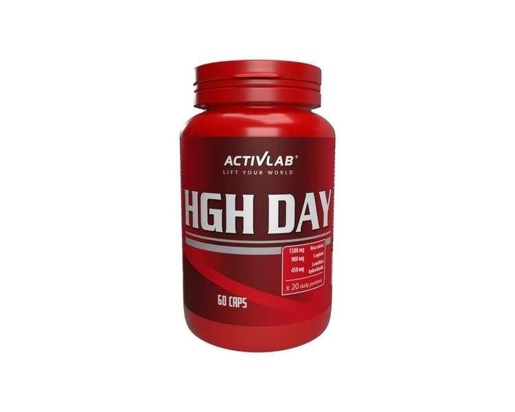 Activlab HGH Day 60 Caps - Maca Extract, L-Arginine, L-Ornithine HCL, Zinc - Natural Formula